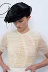 Renaissance Renaissance 24 Autumn/Winter Pleated Tulle T-shirt Top RNS-CLARA-BUTTER YELLOW CLARA